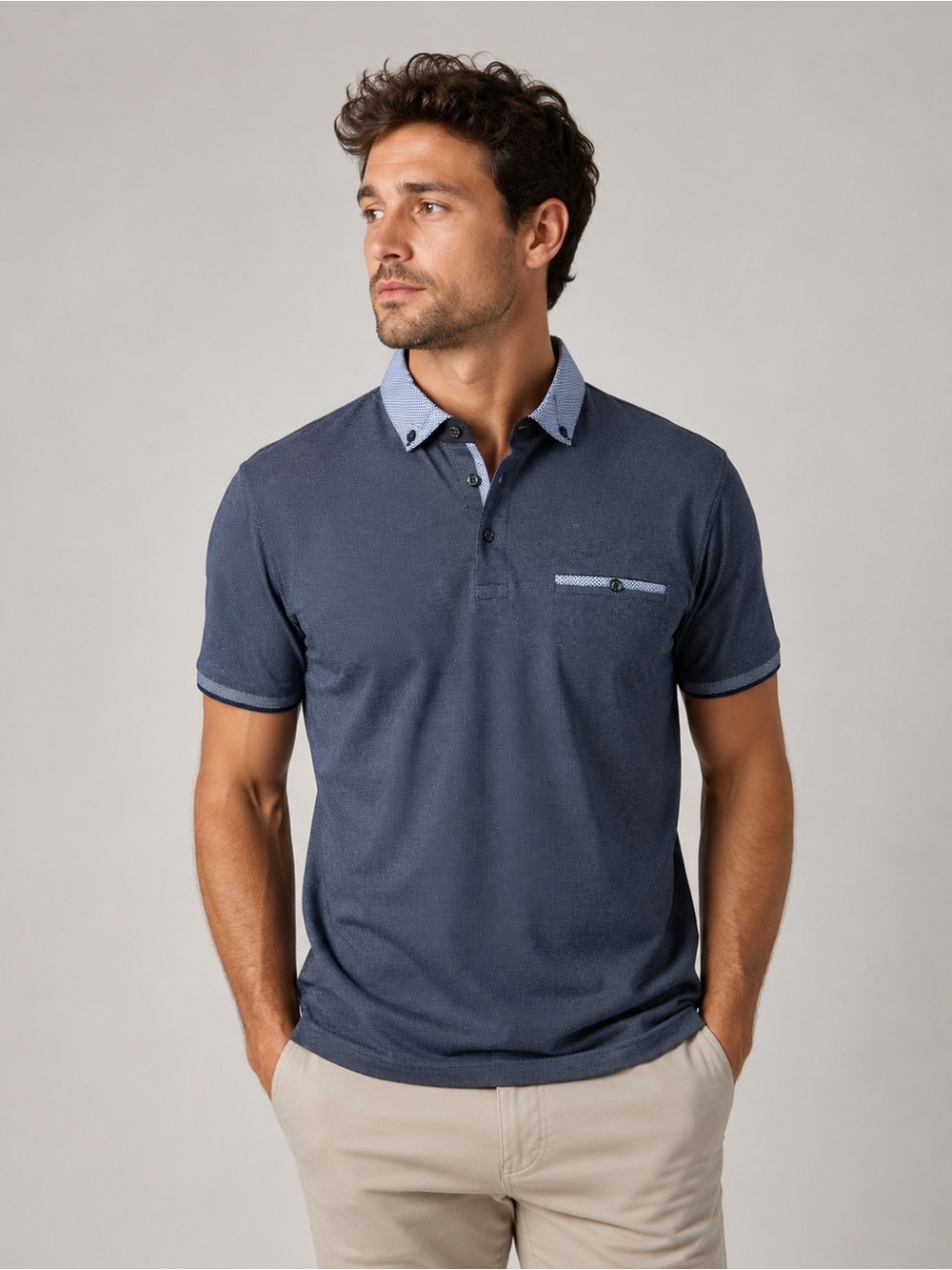 Denim & Flower by Ricky Singh Polo Shirt – Men’s Size Small (USA S)